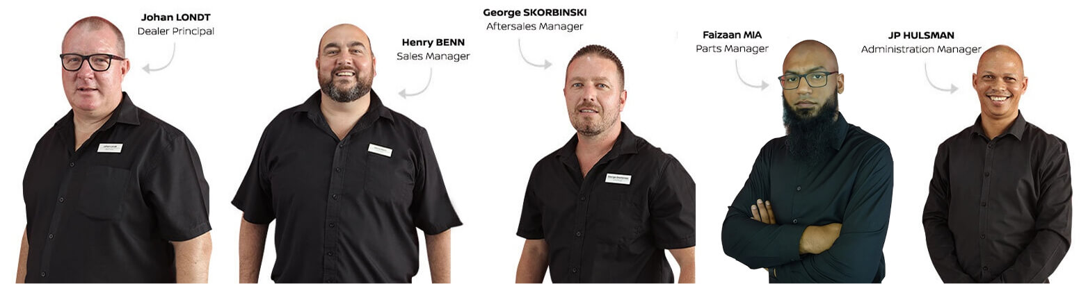 Eastern Cape Motors Group management team